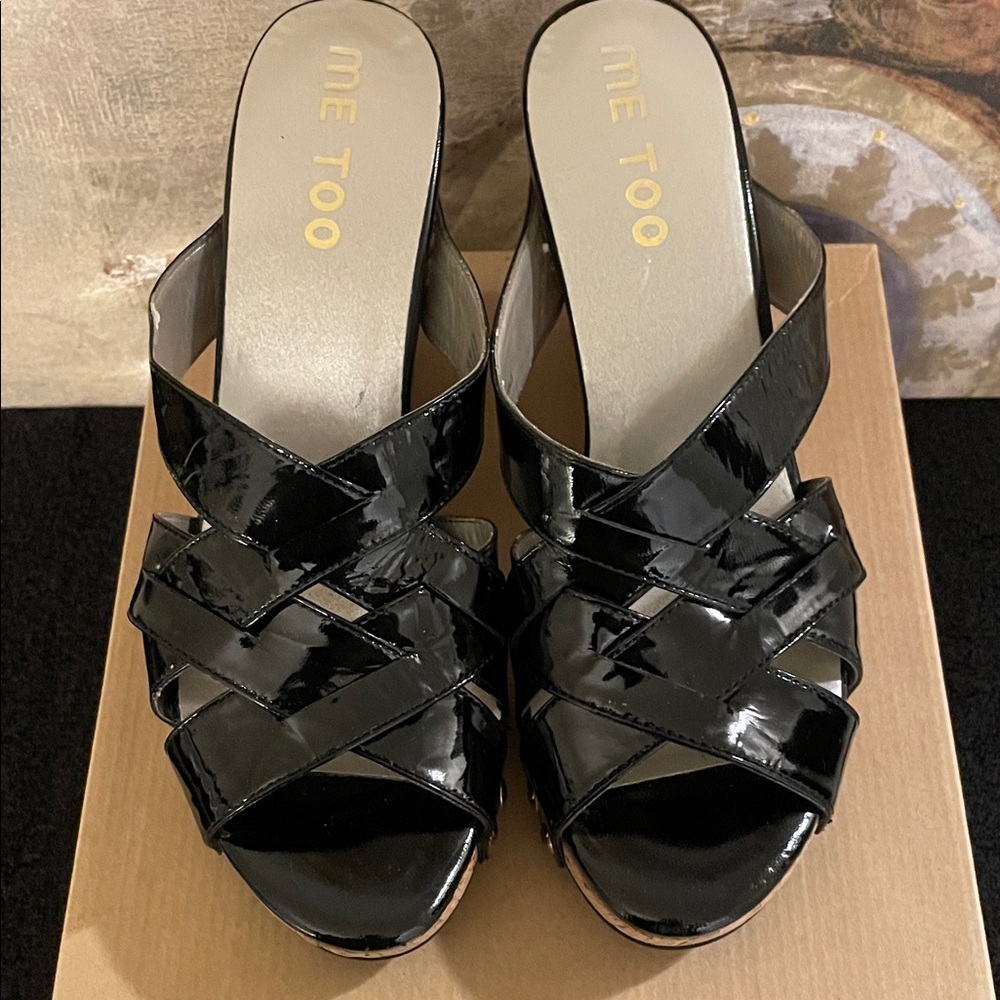 Me Too Black Patent Wedges - Picture 9 of 9